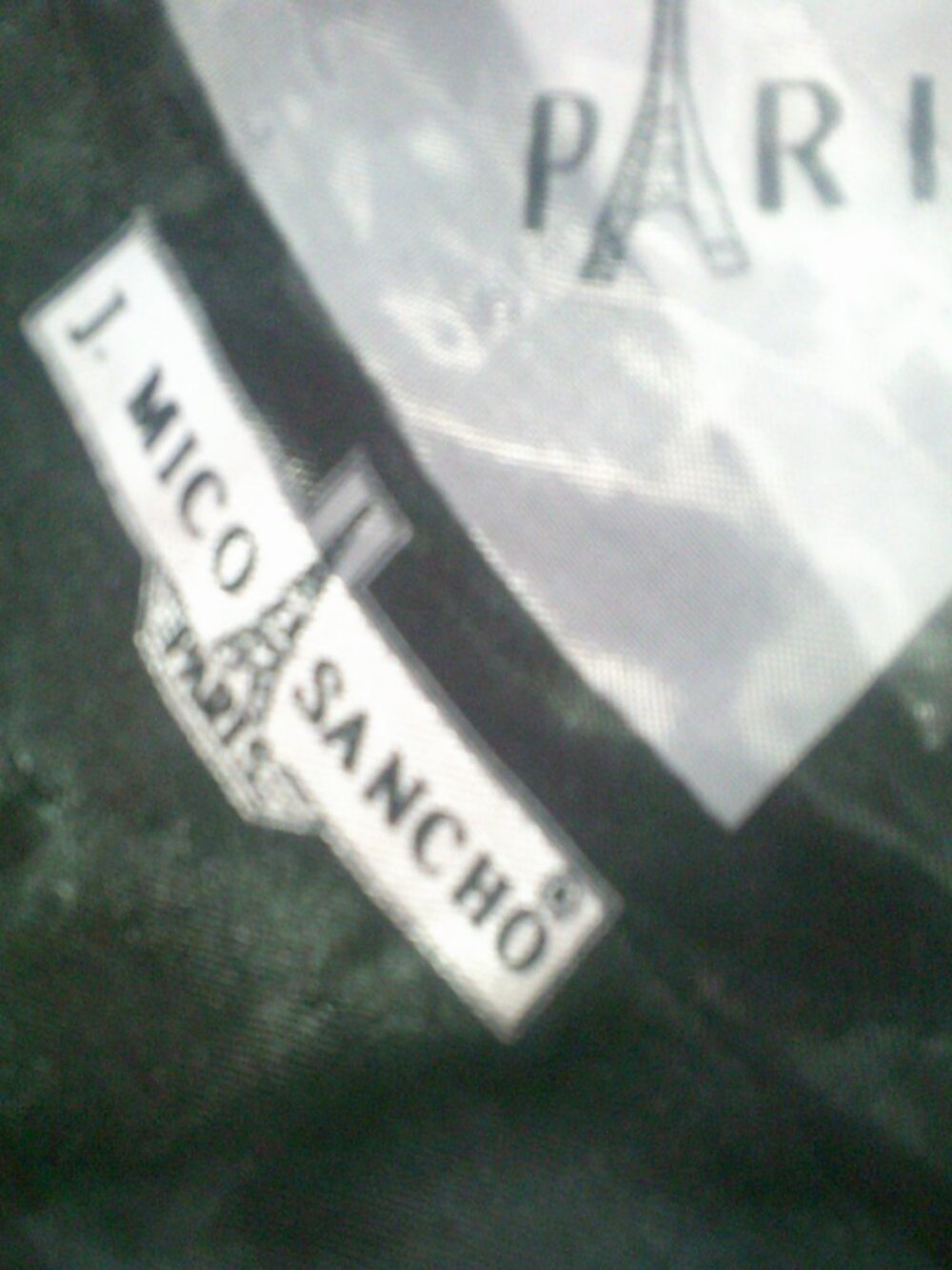J. Mico Sancho Signature Scarf 38"x38" Square Scarf Vintage Paris Printed Scarf
